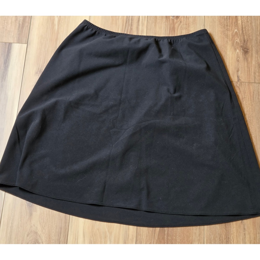 Briggs New York Elastic Waistband Pencil Skirt Women's Large Black